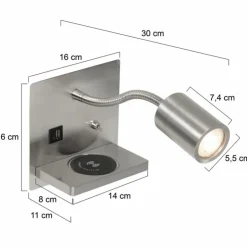 Luminaires Steinhauer Appliques|Applique murale Steinhauer Upround LED, 1 lumière