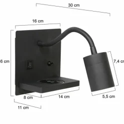 Luminaires Steinhauer Éclairage Led|Applique murale Steinhauer Upround LED, 1 lumière