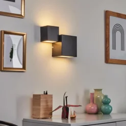 hofstein Appliques|Applique murale Sumina LED Noir, 1 lumière