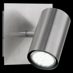 Luminaires Trio Spots Et Projecteurs|Applique murale Trio 8024 Acier inoxydable, Nickel mat, 1 lumière