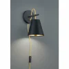 Luminaires Trio Appliques|Applique murale Trio ANDREUS Noir, 1 lumière