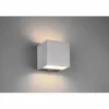 Applique murale Trio Figo LED Aluminium, 1 lumière, Télécommandes, Changeur de couleurs