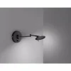 Luminaires Trio Éclairage Led|Applique murale Trio KAZAN LED Noir, 1 lumière
