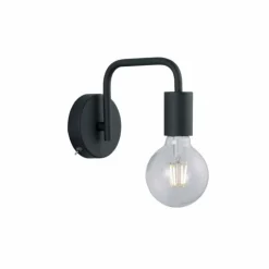 Luminaires Trio Appliques|Applique murale Trio Leuchten DIALLO Noir, 1 lumière