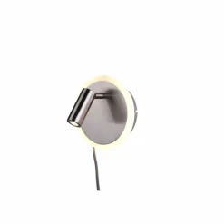 Luminaires Trio Appliques|Applique murale Trio Leuchten JORDAN Nickel mat, 1 lumière