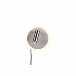 Luminaires Trio Appliques|Applique murale Trio Leuchten JORDAN Nickel mat, 1 lumière