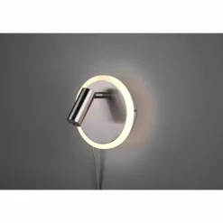 Luminaires Trio Appliques|Applique murale Trio Leuchten JORDAN Nickel mat, 1 lumière