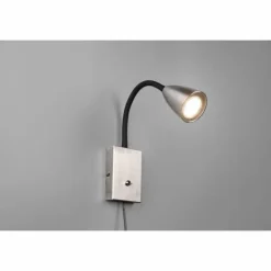 Luminaires Trio Spots Et Projecteurs|Applique murale Trio Wanda Nickel mat, 1 lumière