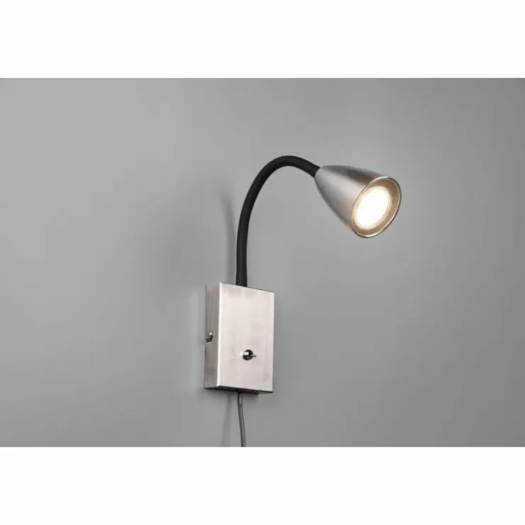 Luminaires Trio Spots Et Projecteurs|Applique murale Trio Wanda Nickel mat, 1 lumière