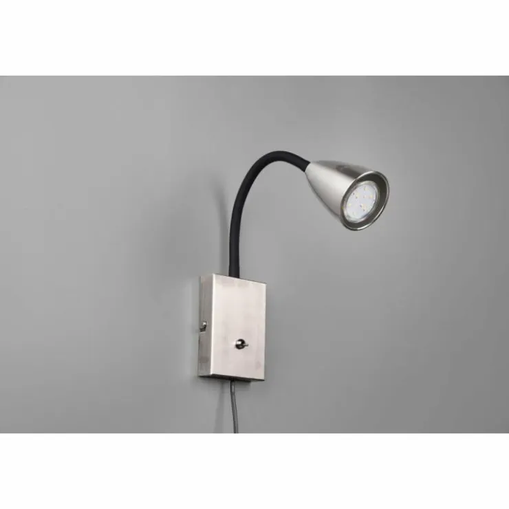 Luminaires Trio Spots Et Projecteurs|Applique murale Trio Wanda Nickel mat, 1 lumière