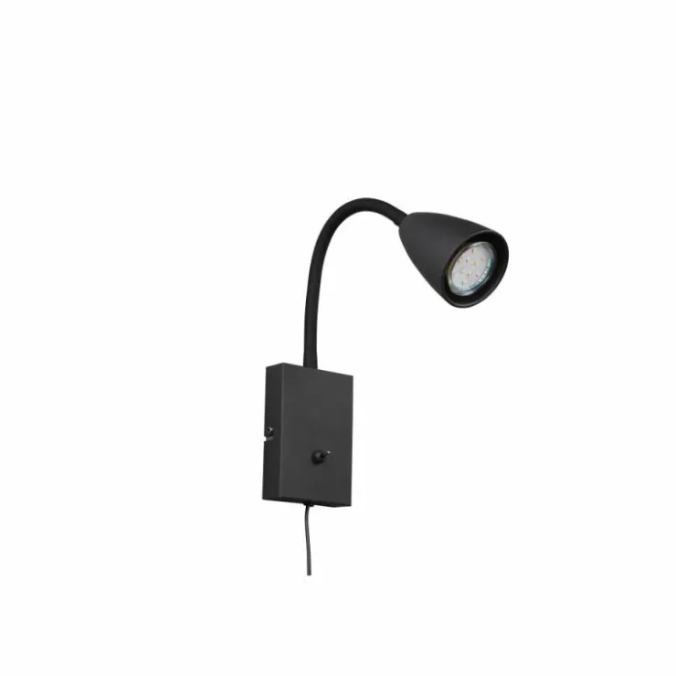 Luminaires Trio Spots Et Projecteurs|Applique murale Trio Wanda Noir, 1 lumière