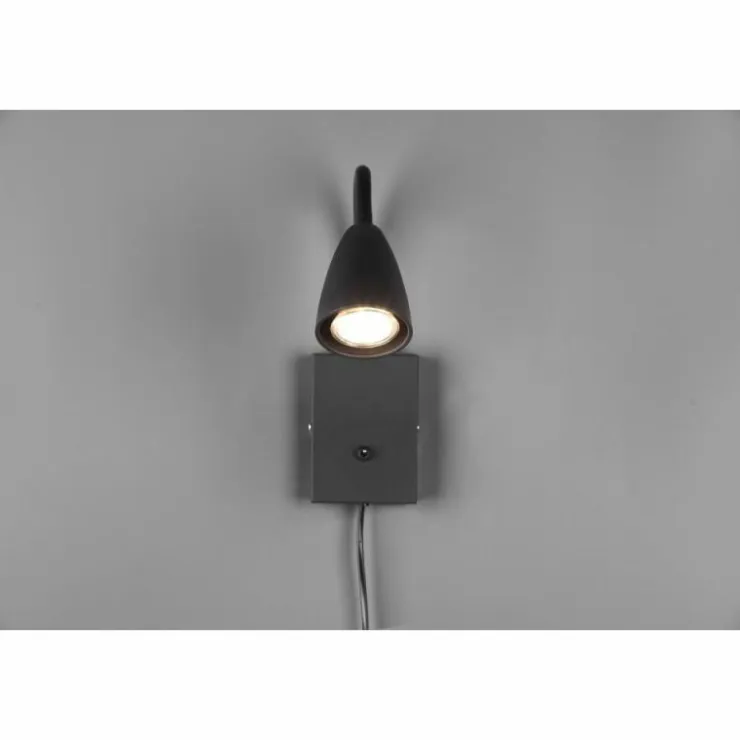 Luminaires Trio Spots Et Projecteurs|Applique murale Trio Wanda Noir, 1 lumière