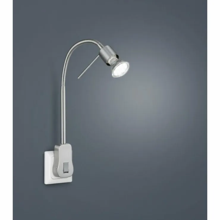 Luminaires Trio Spots Et Projecteurs|Applique murale Trio-Leuchten Laon LED Nickel mat, 1 lumière
