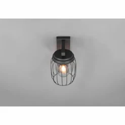 Applique murale Trio-Leuchten Tuela Anthracite, 1 lumière, Détecteur de mouvement