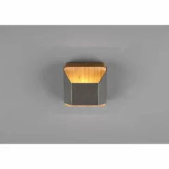 Luminaires Trio Appliques|Applique murale Trio-Leuchten Arino LED Brun foncé, Nickel mat, 1 lumière