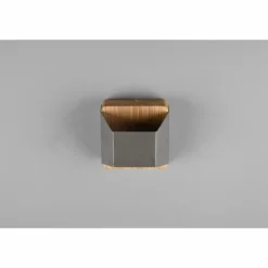 Luminaires Trio Appliques|Applique murale Trio-Leuchten Arino LED Brun foncé, Nickel mat, 1 lumière
