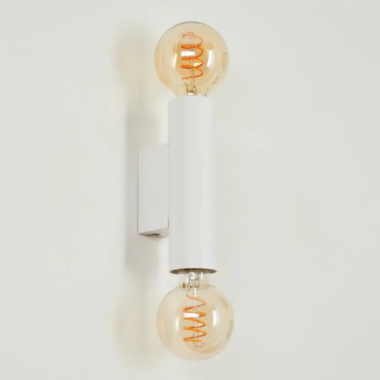 hofstein Appliques|Applique murale Tulla Blanc, 2 lumières