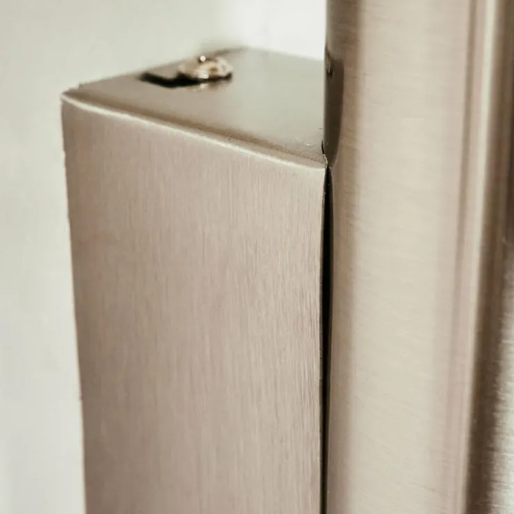 hofstein Appliques|Applique murale Tulla Nickel mat, 2 lumières
