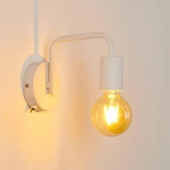hofstein Appliques|Applique murale Valocolla Blanc, 1 lumière