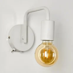 hofstein Appliques|Applique murale Valocolla Blanc, 1 lumière