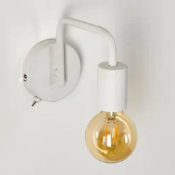 hofstein Appliques|Applique murale Valocolla Blanc, 1 lumière