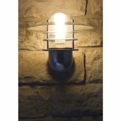 Applique Nordlux Agger Acier inoxydable, Transparent, 1 lumière