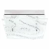 Luminaires Eglo Éclairage Led|Applique ou plafonnier Eglo VERDESCA LED Chrome, Aspect cristal, 4 lumières