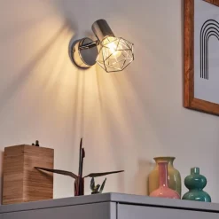 hofstein Appliques|Applique ou plafonnier Globo Chrome, 1 lumière