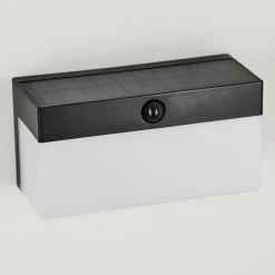applique solaire Malalhue LED Noir, 1 lumière, Détecteur de mouvement