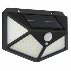 applique solaire Globo LED Noir, Transparent, 100 lumières, Détecteur de mouvement