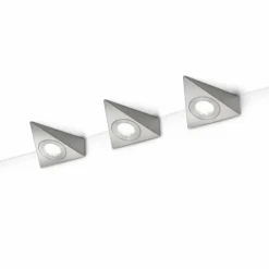 Luminaires Trio Éclairage Led|Applique Trio 2733 LED Nickel mat, 3 lumières