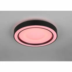 Luminaires Reality Éclairage Led|Arco Plafonnier LED Noir, 1 lumière, Télécommandes, Changeur de couleurs