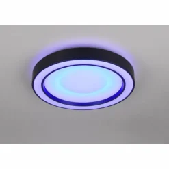 Luminaires Reality Éclairage Led|Arco Plafonnier LED Noir, 1 lumière, Télécommandes, Changeur de couleurs