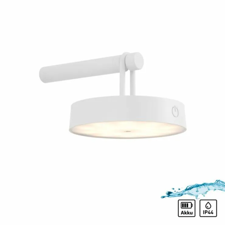 Luminaires Leuchten Direkt Suspensions|ARMA Suspension LED Blanc, 1 lumière