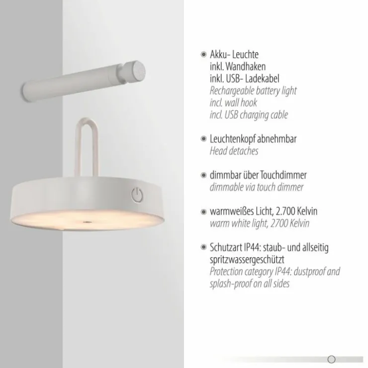 Luminaires Leuchten Direkt Suspensions|ARMA Suspension LED Blanc, 1 lumière