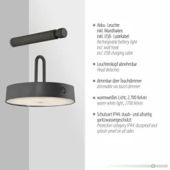 Luminaires Leuchten Direkt Éclairage Led|ARMA Suspension LED Noir, 1 lumière