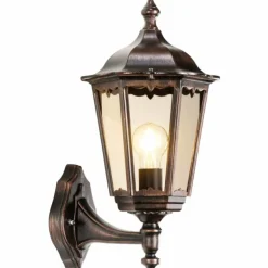 Arrach Applique murale Luminaires LCD Cuivre, Noir, 1 lumière