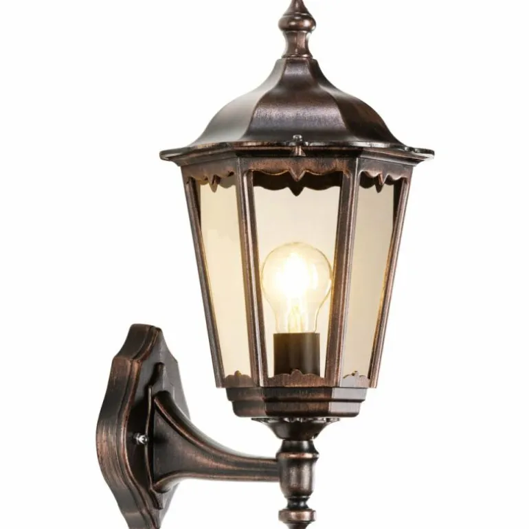 Arrach Applique murale Luminaires LCD Cuivre, Noir, 1 lumière