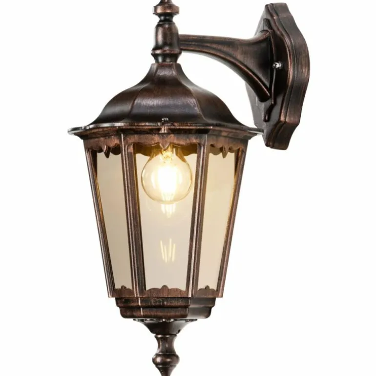 Arrach Applique murale Luminaires LCD Cuivre, Noir, 1 lumière