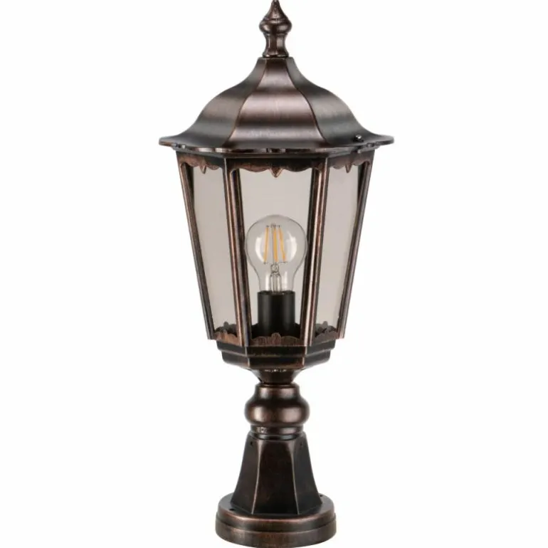 Arrach Lampadaire Luminaires LCD Cuivre, Noir, 1 lumière