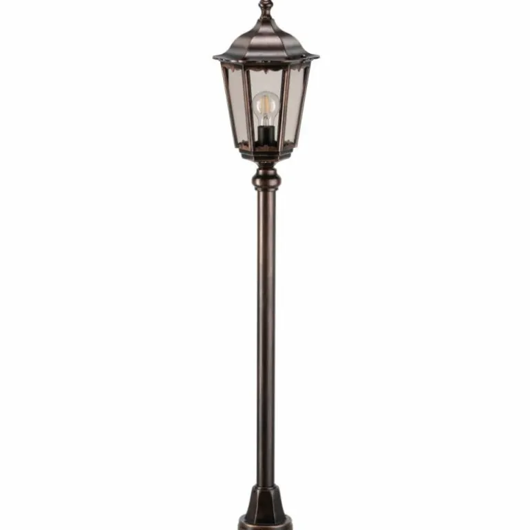 Arrach Lampadaire Luminaires LCD Cuivre, Noir, 1 lumière