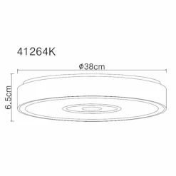 Luminaires Globo Lighting Éclairage Led|Astania Plafonnier LED Blanc, 1 lumière
