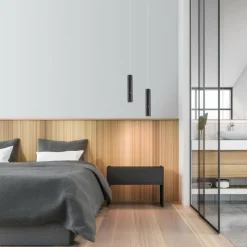 Luminaires Leuchten Direkt Suspensions|ATTACH Suspension LED Noir, 1 lumière