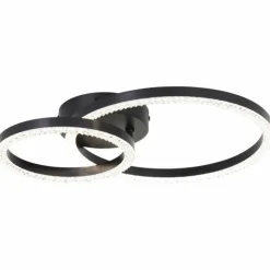 Luminaires Brilliant Éclairage Led|Aurelia Plafonnier LED Noir, 1 lumière