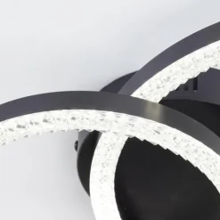 Luminaires Brilliant Éclairage Led|Aurelia Plafonnier LED Noir, 1 lumière