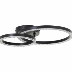 Luminaires Brilliant Éclairage Led|Aurelia Plafonnier LED Noir, 1 lumière