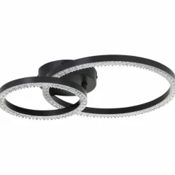 Luminaires Brilliant Éclairage Led|Aurelia Plafonnier LED Noir, 1 lumière