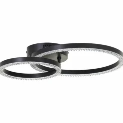 Luminaires Brilliant Éclairage Led|Aurelia Plafonnier LED Noir, 1 lumière