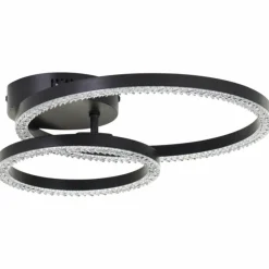 Luminaires Brilliant Éclairage Led|Aurelia Plafonnier LED Noir, 1 lumière