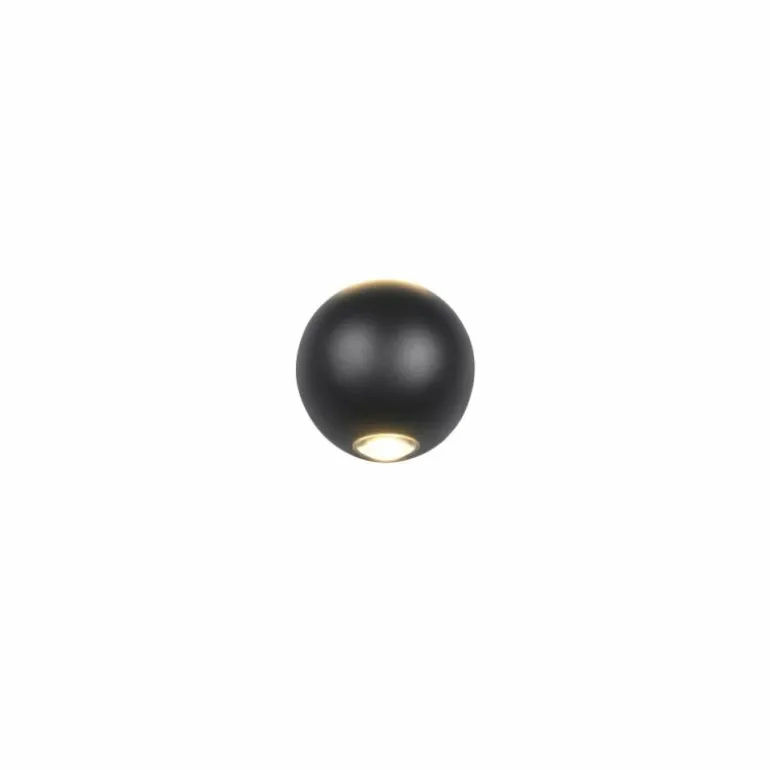 AVISIO Applique murale Luminaires Trio LED Noir, 2 lumières